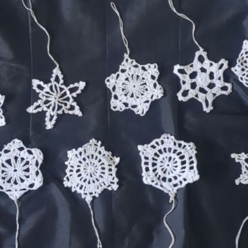 Snowflakes 13  Hand Crocheted Winter Christmas Decor